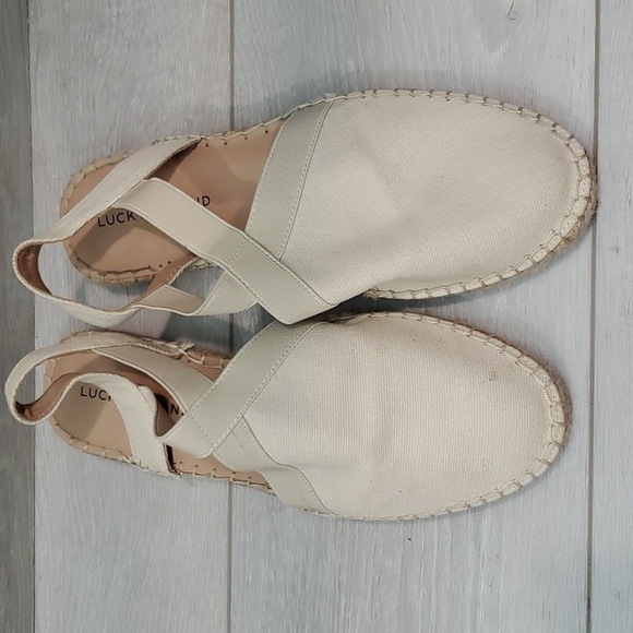 Lucky Brand Womens Rifka Canvas Espadrille Loafer Slip on shoes sz 9M - Picture 4 of 13